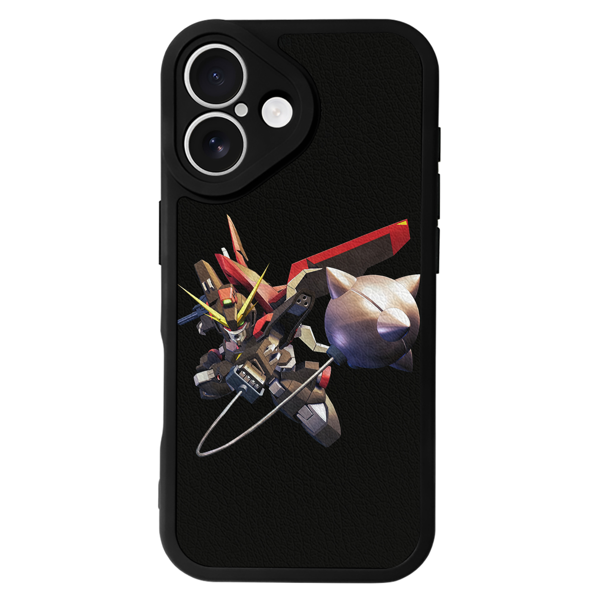 （画像用） 機動戦士ガンダム Mobile Suit Gundam 【iPhone 16シリーズ対応】シリコンスマホケース（レザー調） 材質：シリコン